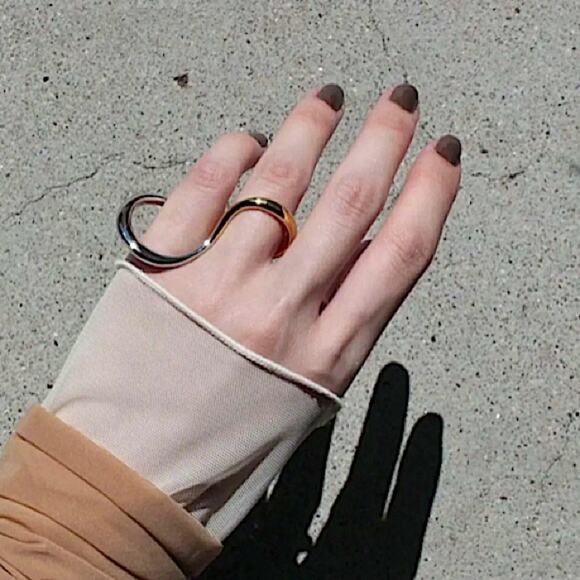 Sterling Silver Geometric Ring, Versatile, Creative, Design, Unique, Tre… - Picture 12 of 13